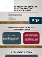 Hasil Klinis Kerangka Zirkonia Untuk Gigi Tiruan Cekat