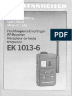 EK 1013-6 Owner Manual