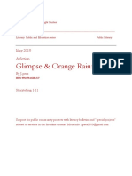 A Fiction "Glimpse and The Orange Rainfall" For Public and Education Institution Lib