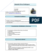 Curriculum Viate - Maria Daniela Perez