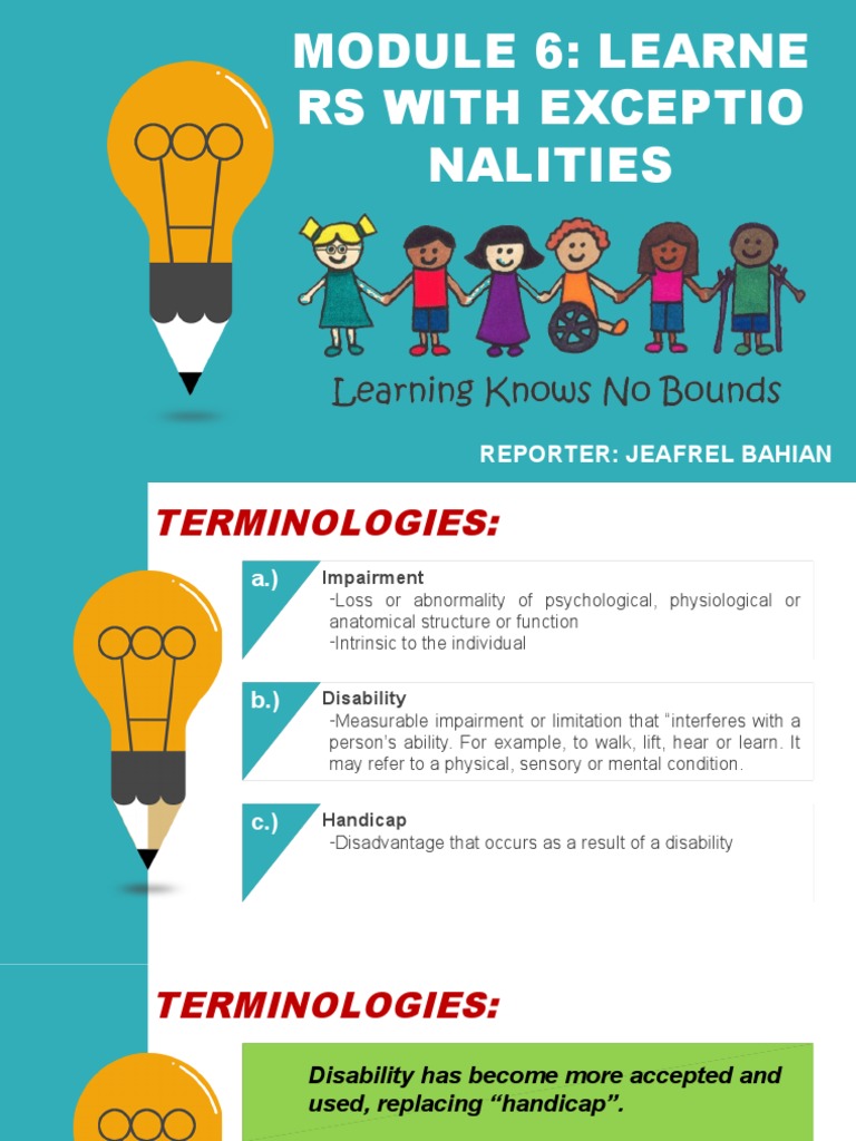 Understanding Learners with Exceptionalities | PDF | Disability ...