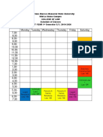 Don Mariano Marcos Memorial State University Mid-La Union Campus College of Law 1st Semester Schedule