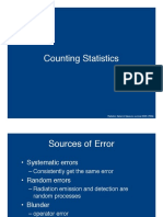 Counting Statistics: Radiation Detect & Measure, Summer 2005 (RSM)