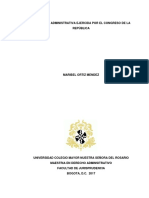 Tesis La Función Administrativa Ejercida Por El Congreso de La República