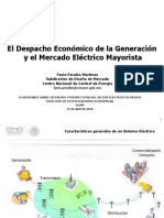 El Despacho Económico de La Generación y El Mercado Eléctrico Mayorista