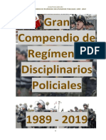 Gran Compendio de Regímenes Disciplinarios Policiales 1989 2019 Legis - Pe - PDF