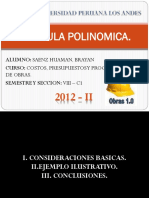 Formula Polinomica - Diapositivas