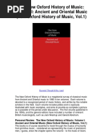 New Oxford History of Music