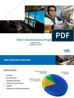 SAIC's Small Business Program: Babak Nouri October 26, 2010
