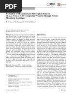 Evaluation of Mechanical and Tribological Behavior of Al-4 % Cu-X% SiC Composites Prepared Through Powder Metallurgy Technique