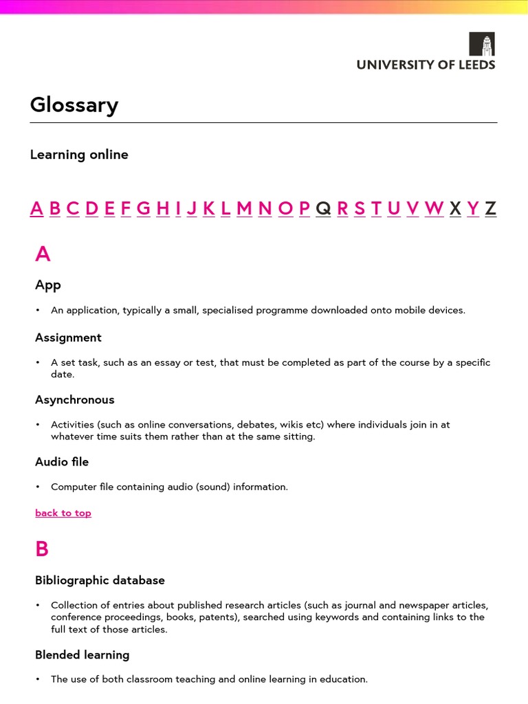 Web-Based Glossary | PDF | Internet | Mass Media
