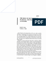  The role of self-interest in social and political attitudes - Sears and Funk