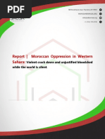 Moroccan Oppression in Western Sahara - Violent Crack Down and Unjustified Bloodshed