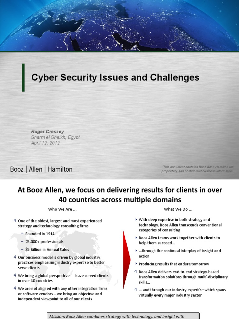 Cyber Security Issues and Challenges | PDF | Computer Security | Security