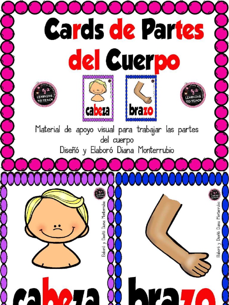 16 Cards Partes Del Cuerpo PDF | PDF