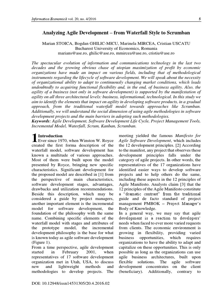 Analyzing Agile Development | PDF | Software Development Process ...