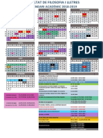 CalendariAcademic 2018-2019 Facultat, 0