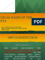 Legal Bases of PTA