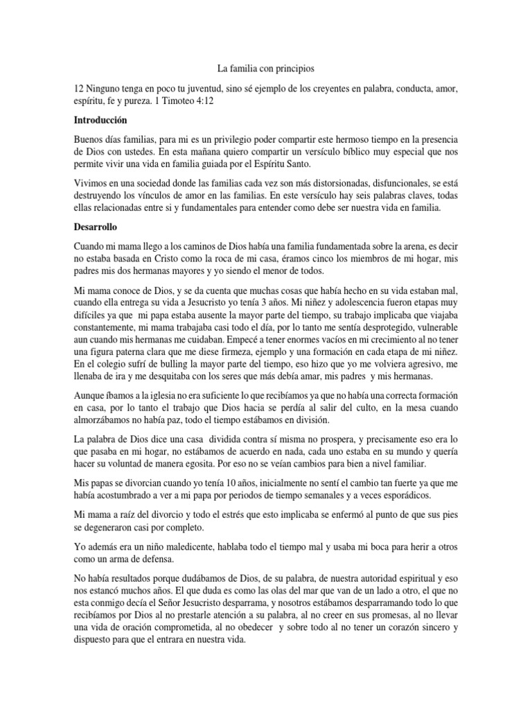 Transformación Familiar en Cristo | PDF | Cristo (título) | Amor
