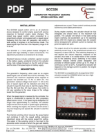 Ngine Overning Ystems: Generator Frequency Sensing Speed Control Unit