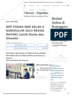 RPP Fisika SMK Kelas X Kurikulum 2013 Revisi Materi Listrik Statis Dan Dinamis - RPP Revisi 2018