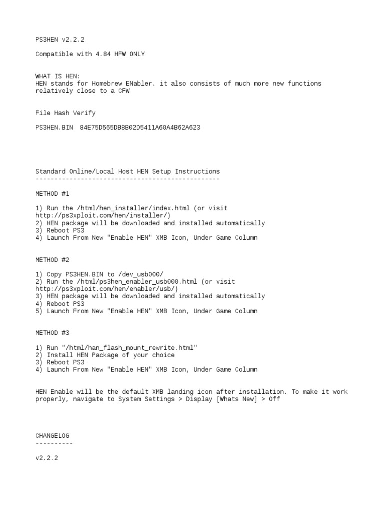 Readme Pdf Booting Play Station 3