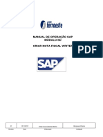 SD - Manual de Treinamento SAP - Criar Nota Fiscal Writer - V01
