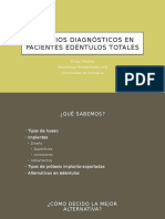 Criterios Diagnósticos en Pacientes Edéntulos Totales