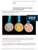 Medallero Lima 2019