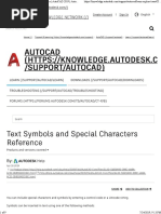 Text Symbols and Special Characters Reference - AutoCAD 2019 - Autodesk Knowledge Network