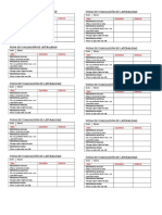 Ficha de Evaluación de Lateralidad