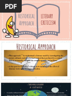 Historical Approach: Literary Criticism