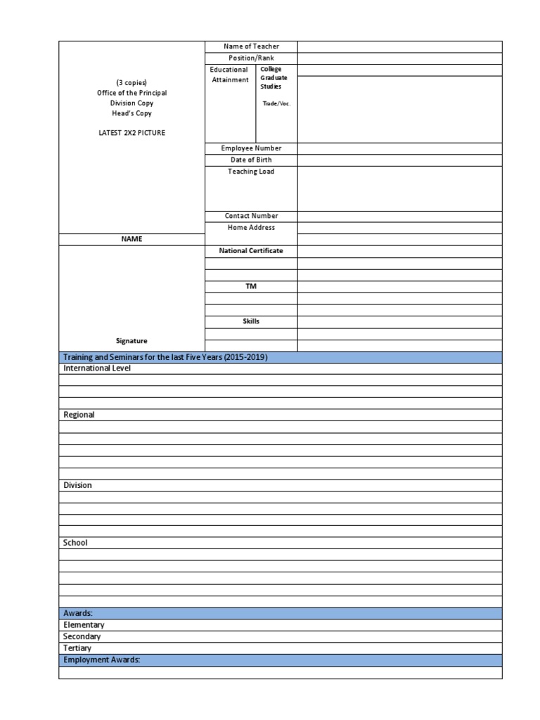 Teachers Profile | PDF
