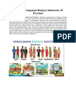 Kliping Keragaman Budaya Indonesia 34 Provinsi