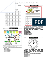 Simulado 2 3º Ano Mat E.F