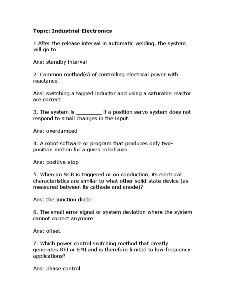 Industrial Electronics | PDF | Electrical Components | Components