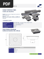 Ficha Técnica - Caixa Coletora CIPLA