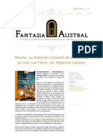 Critica A La Delirante Compania de Los Suenos de J L Flores PDF