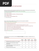 Victorian Teaching and Learning Model: (Please Select All That Apply)