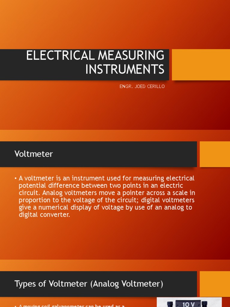 Understanding Voltage Measurement Tools | PDF | Measuring Instrument ...