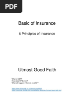 Six Principles of Insurance Explained | PDF | Indemnity | Insurance