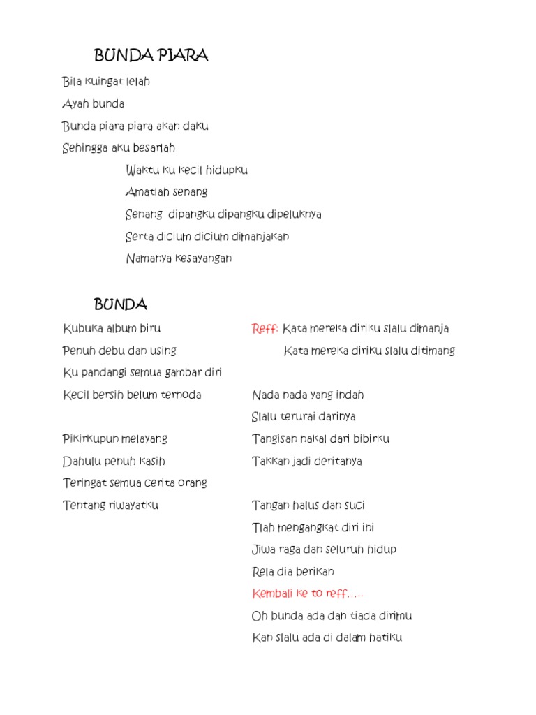 Lagu Bunda Lagu2 Daerah 17 Agustus