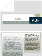 Power: Define Power (Learning Competencies)