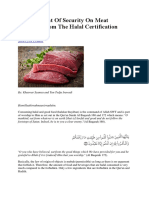 Critical Point of Security on Meat Products From the Halal Certification Perspective