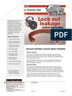 Lock Out Leakage: Washer Drum Trunnion Seal