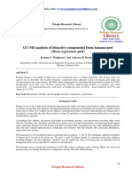 Gcms Analysis of Bioactive Components From Banana Peelmusa Sapientum Peel PDF
