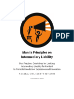 Manila Principles On Intermediary Liability