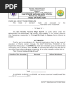 Deed of Donation for DepEd Schools | PDF | Law And Economics | Private Law