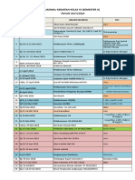 Jadwal Kegiatan Kls 6 Semester 2