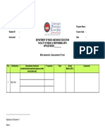 Mid Term Assessment Form